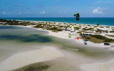 Le paradis du kitesurf : Isla Blanca, Quintana Roo, Mexique
