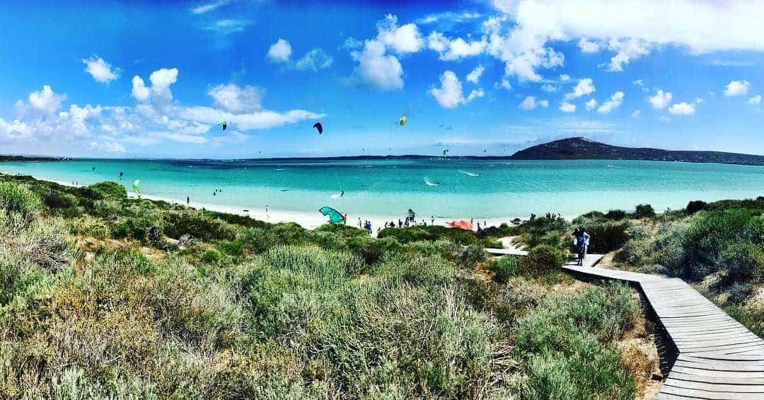 Le paradis du windsurf : Le lagon de Langebaan, Afrique du Sud