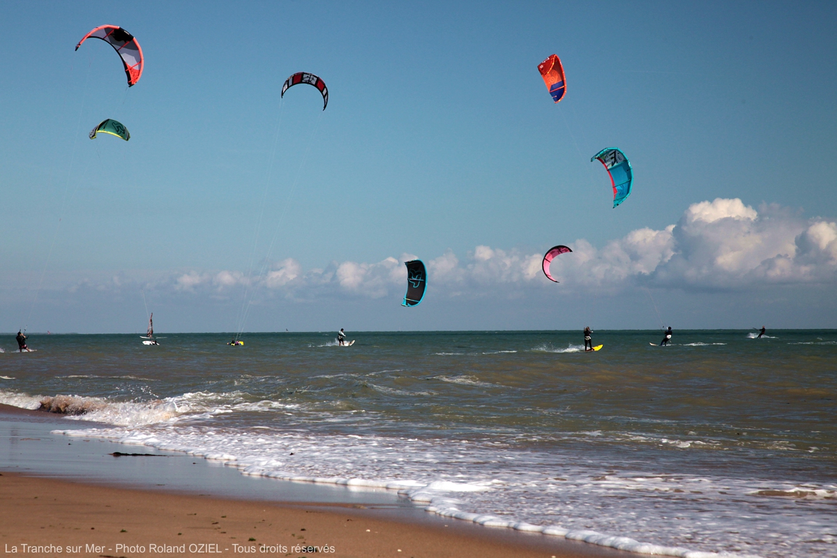 Kitesurf en Vendée : La plage de la Sauzaie à Bretignolles-sur-Mer, France