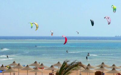Kitesurf à Nabq Bay, Sharm El Sheikh, Égypte